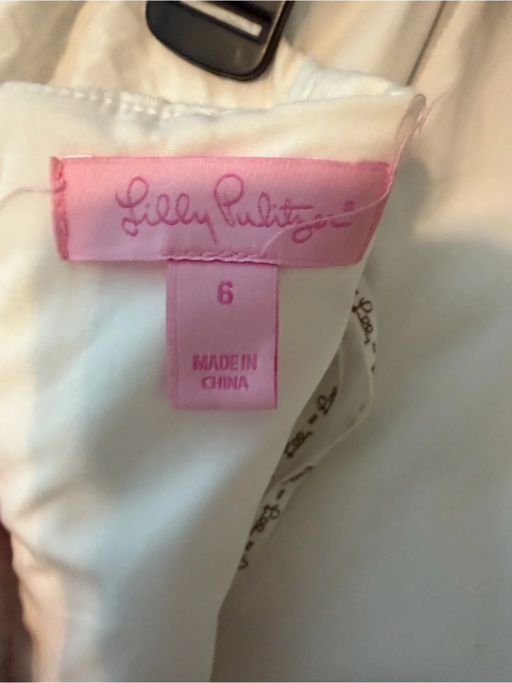 Lilly Pulitzer Elegant White Embroidered strapless dress - Picture 4 of 4